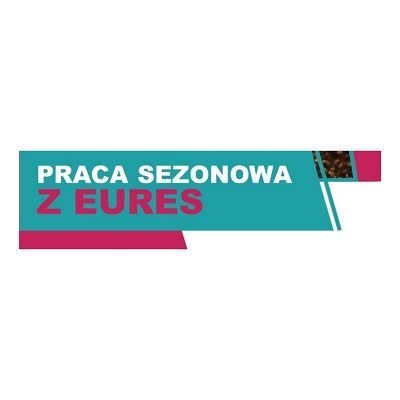 Na grafice widnieje napis "Praca sezonowa z EURES".